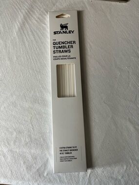 Stanley White Quencher Tumbler Straws Pack